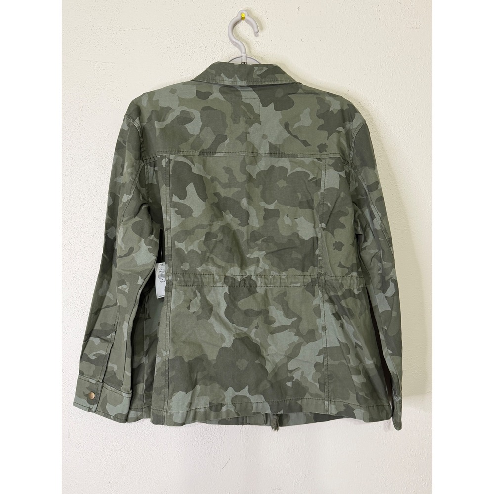 Old Navy Womens Camo Utility Field Jacket Green Medium Petite Gorpcore - Picture 3 of 11